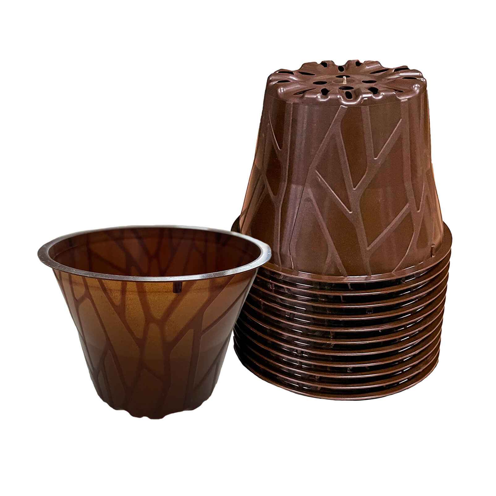 Plastikfreier Pflanztopf Plenta – 12cm – 12er Set