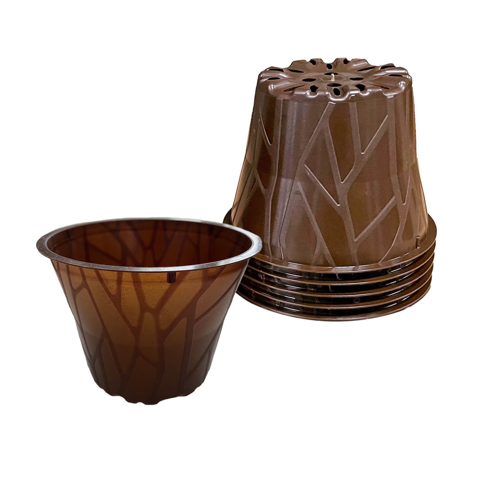 Plastikfreier Pflanztopf Plenta – 12cm – 6er Set
